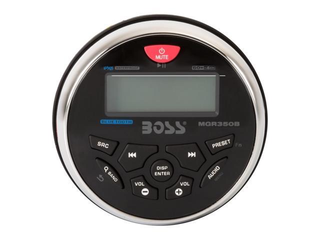 BOSS AUDIO MGR350B Marine-Gauge In-Dash Mechless AM/FM Receiver with Bluetooth(R)