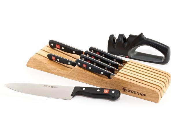 Wusthof Gourmet 8pc In Drawer Knife Block Tray Set With 2 Stage