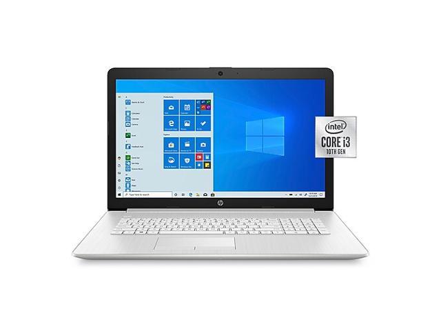 HP 17-by3063st 17.3" Non-touch Notebook, Intel i3-1005G1, 8GB Memory, 128GB SSD + 1TB Hard Drive, DVD-Writer, Bluetooth, Windows 10, Silver