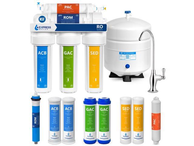 Express Water Reverse Osmosis Water Filtration System 5 Stage Ro Water Filter With Faucet And Tank Under Sink Water Purifier Plus 4 Replacement