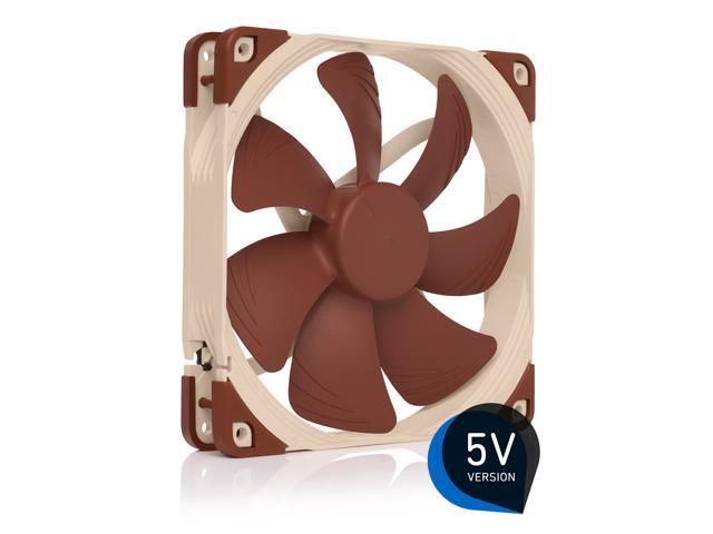 Noctua NF-A14 5V, Premium Quiet Fan with USB Power Adaptor Cable, 3-Pin, 5V Version (140mm, Brown)