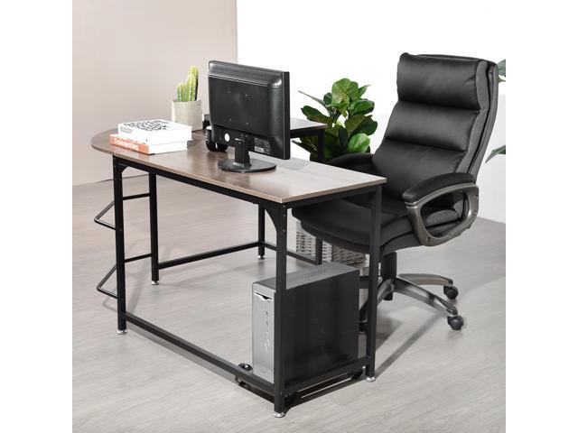 L Shaped Corner Computer Desk Pc Laptop Study Table Workstation Home Office Newegg Com