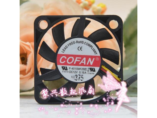 Original Cofan 4010 F 4010m12bii 12v 0 16a 4cm Large Air Volume Cooling Fan Newegg Com