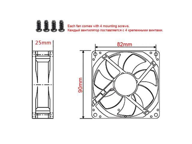 4 Pin PWM Fan 92mm Case Fan Silent 9CM CPU Cooling Fan Quiet Cooler Fan Case Fan DC12V Adjust Fan Speed Case - Newegg.com