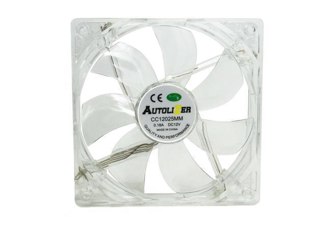 Purple Quad 4-LED Light Neon Quite Clear 120mm PC Computer Case Cooling Fan Mod 