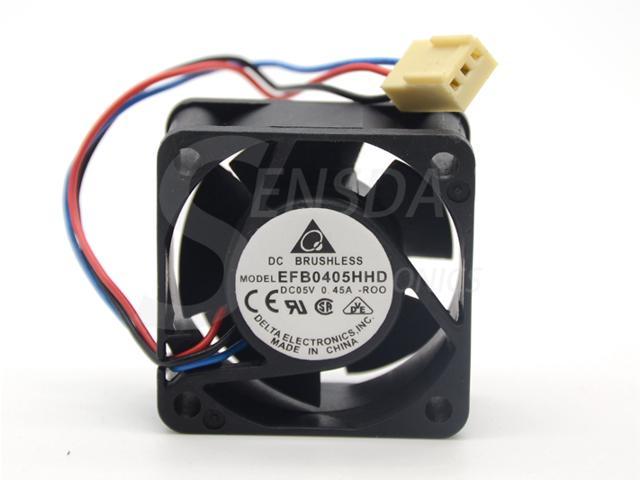 for Delta EFB0405HHD 4020 5V 0.45A 4CM 3-Wire Dual Ball Switch Fan