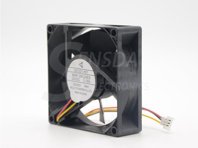 Ventilateur Mitsubishi 8cm 24V 0.20A – Référence CA1321-H01 MMF-08C24ES-RM1, Pour Refroidissement électronique