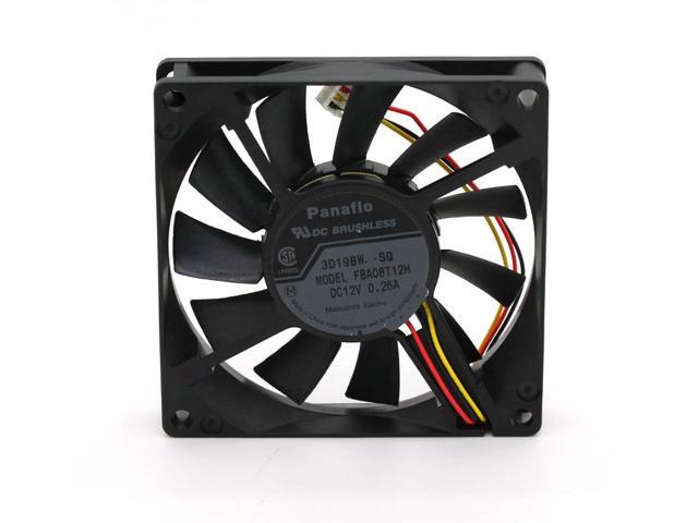 1 PCS Panaflo Fan FBA08T12H DC 12V 0.26A 3 Pin 80*80*15mm