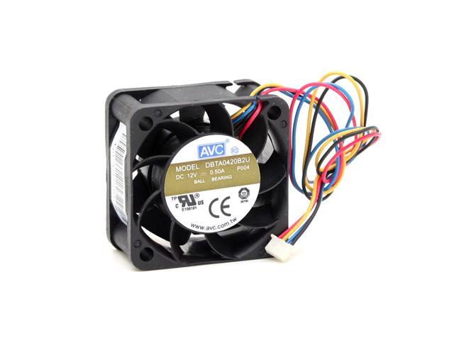 For AVC DBTA0420B2U DC12V 0.50A 40MM 4020MM 4pin PC Case Cooling Fan