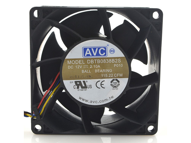 Ventilateur Violent AVC DF04056B12U - 12V 1.88A - Double Moteur - 40x40x56 Mm - 13900 RPM - Pour Serveur, PC Industriel
