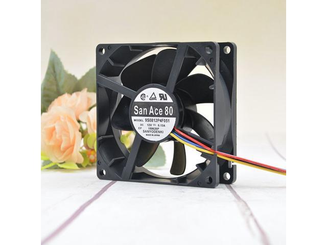 Sanyo SAN ACE 8cm 8025 12V 0.13A 9S0812P4F051 PWM mute chassis fan