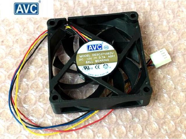 AVC DESC0715B2U 12V 0.7A 7015 7cm 4-wire PWM CPU server Fan 
