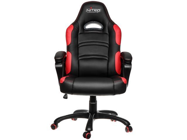 Nitro Concepts Nc C80 Comfort Series Gaming Chair With Soft Pu Faux Leather Cover In Racing Car Design Newegg Com