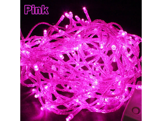 Decorative Christmas Twinkle Led Lights 100led 35ft Color Changing Modes Fairy String Light For Outdoor Indoor Decor Garden Wedding Party Controller White Wire Pink Newegg Com