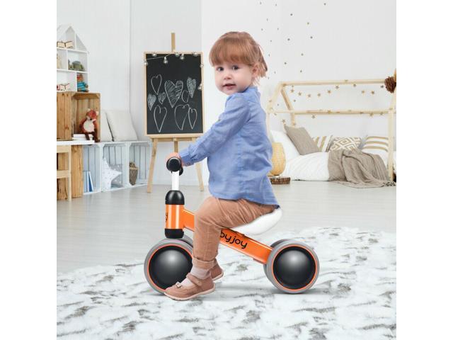 4 Wheels Baby Balance Bike Children Walker No-Pedal Toddler Toys Rides Blue