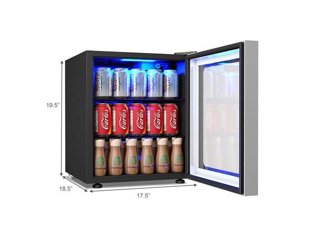 60 Can Beverage Refrigerator Beer Wine Soda Drink Cooler Mini Fridge Glass Door Newegg Com