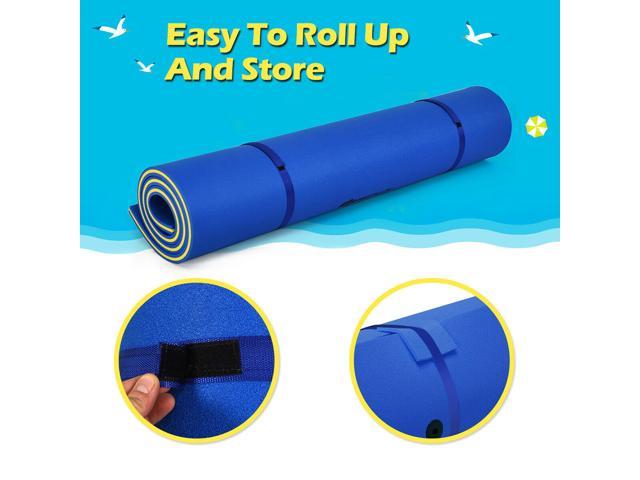 3 Layer Tear-proof Water Pad Foam Mat Water Recreation Relaxing  9’ x 6’ Blue 