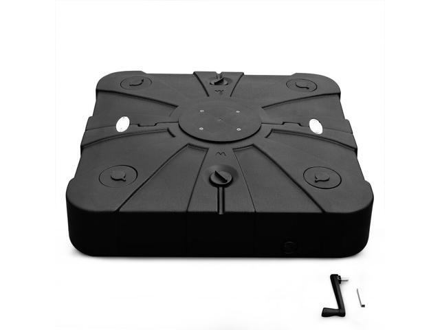 Patio Umbrella Stand Base Weight 4 Wheels Water Sand Filled 260lbs W Cross Base Newegg Com