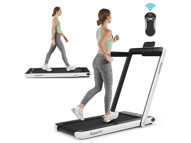 jogging on a treadmill