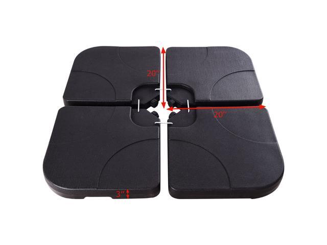 20 Patio Offset Umbrella Base Stand Weights Sand Water Filled Plate Set Newegg Com - Costway 4pcs Patio Cantilever Offset Umbrella Weights Base Plate Set 20 Patio Offset Umbrella Base Stand Weights Sand Water Filled Plate Set Newegg Com - Costway 4pcs Patio Cantilever Offset Umbrella Weights Base Plate Set