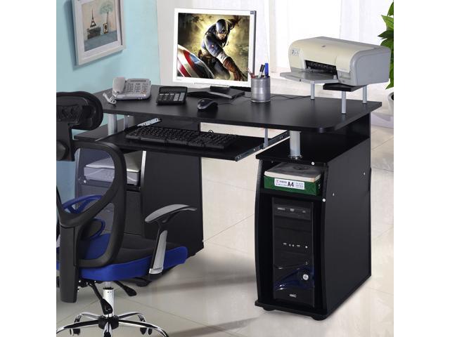 Computer Pc Desk Work Station Office Home Raised Monitor Printer