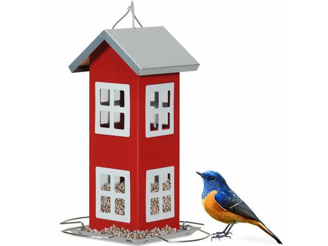 Outdoor Wild Bird Feeder Weatherproof House Design Garden Yard