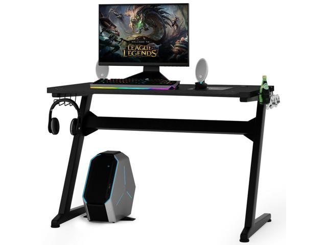 Gaming Desk Computer Studio Desk Pc Table Z Shape Gamer