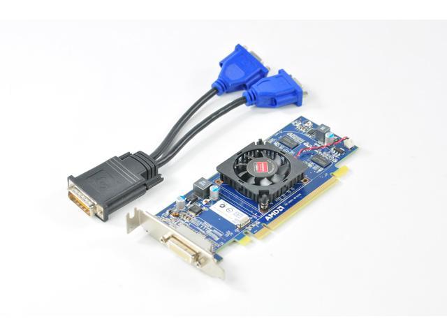 Dell 1CX3M HFKYC AMD ATI Radeon HD6350 512MB PCI-E x16 DMS-59 Video Graphics Card w/ Dual VGA Adapter