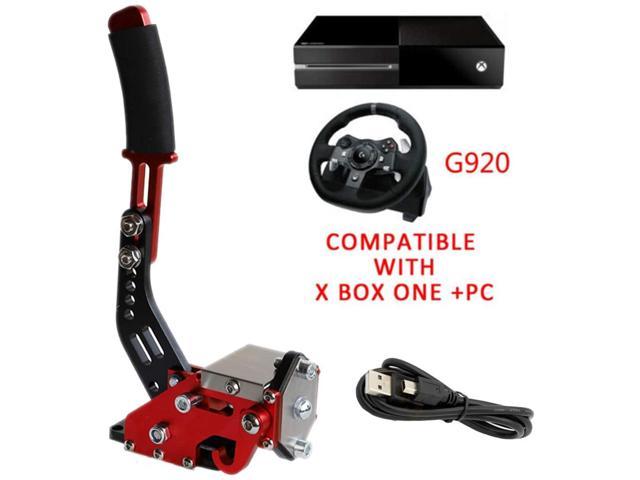 Obokidly Upgrade 2-in-1 USB Handbrake Support G920 Compatible with Xbox ONE  PC for Simracing Game Sim Rig (Red-for G920(Not Including Fixture))  Nintendo DS Accessories