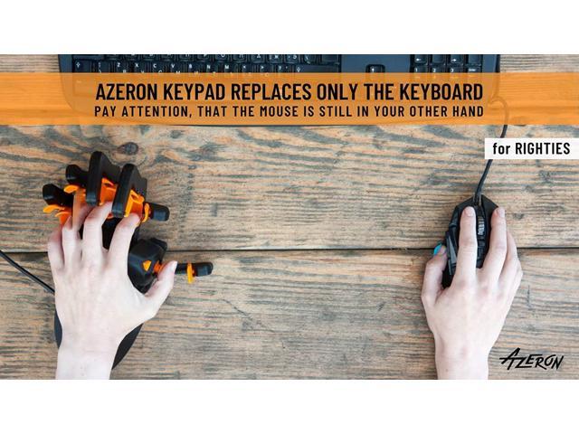 Azeron Compact Gaming keypad - Programmable Gaming Keyboard for PC &  Console Gaming - Customized, 3D Printed Analog Thumbstick keypad with 24  Buttons 
