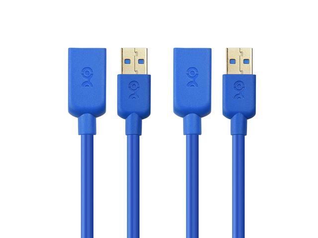 SuperSpeed USB 3.0 Type A to Micro-B Cable in Blue 3 Feet Cable Matters® 2 Pack
