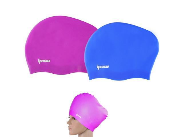 Premium Waterproof Haircare Silicone Swim Cap Soft Bathing Hat To