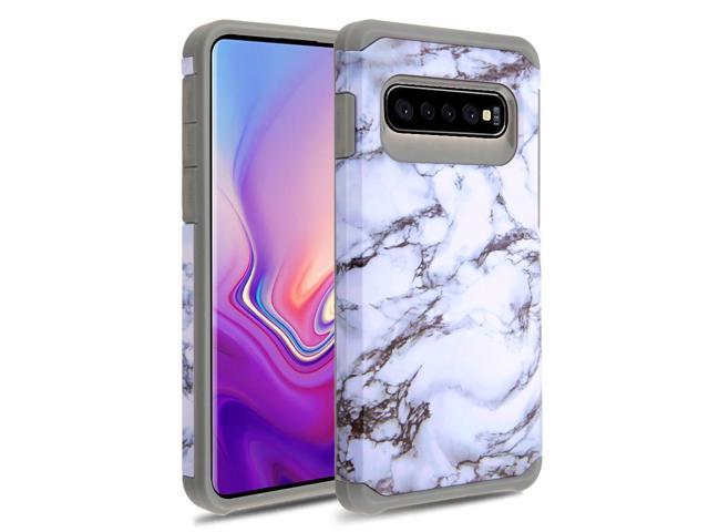 Hybrid Multi Layer Armor Case For Samsung Galaxy S10 Plus Marble