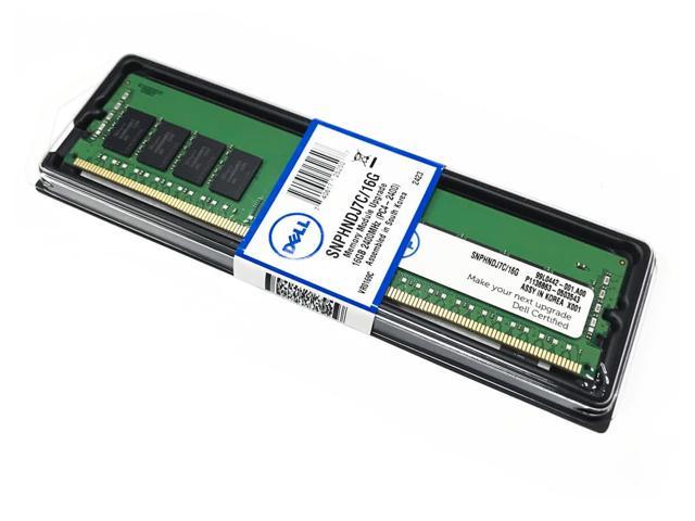 DELL Certified 16GB DDR4 Memory DIMM SNPHNDJ7C/16G ECC 2RX8 RDIMM 2400MHZ  A8711887 Server Memory