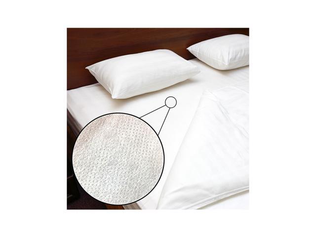 Queen Size Zippered Water Bed Bug Proof Fabric Mattress Protector