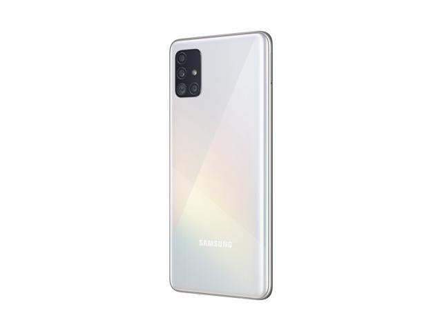 Samsung Galaxy A51 A515u 128gb Gsm Cdma Unlocked Phone W Quad Camera 48 Mp 12 Mp 5 Mp 5 Mp Prism Crush White Newegg Com