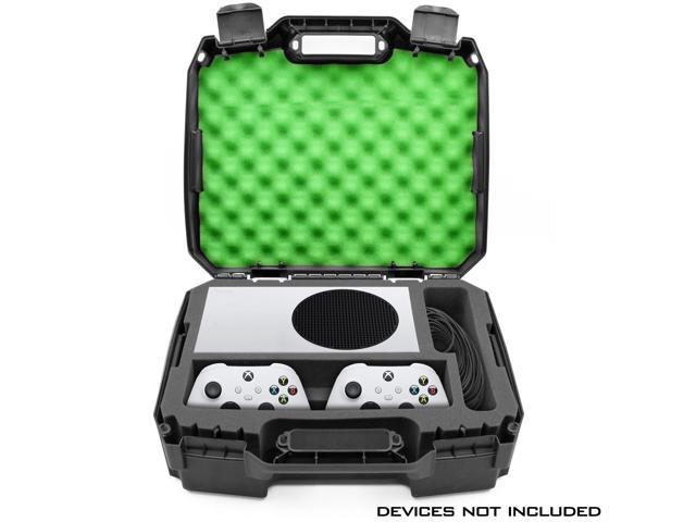 CASEMATIX Hard Shell Travel Case Compatible with Xbox Series S Console, Controllers, Games and Other Accessories