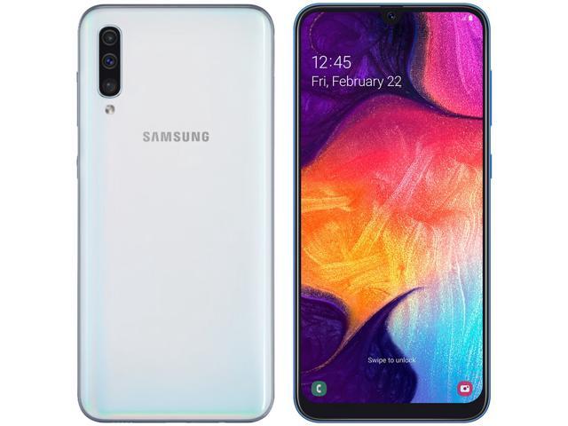 Refurbished Samsung Galaxy A50 A505g 64gb Duos Gsm Unlocked Phone W Triple 25mp Camera Black Newegg Com