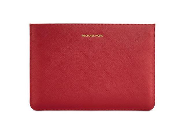 møbel gyldige ulykke Michael Kors Genuine Leather Sleeve/Pouch Case for 11" MacBook Air - Red -  Newegg.com