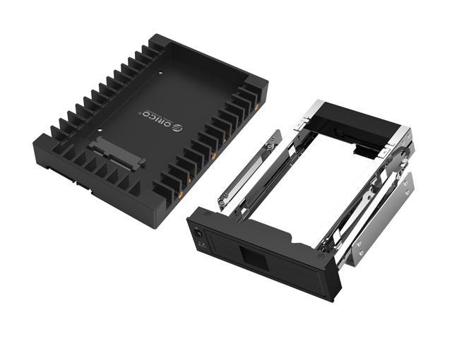 ORICO SSD Tray, 1* 2.5 to 3.5 inch Hard Drive HDD SSD Adapter + 1*Tool Free 3.5 inch SATA to 5.25 Stainless Bracket HDD Frame Mobile Rack Internal HDD Case CD-ROM Space Internal Hard Driver Mounting