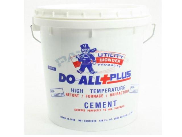 Utility Wonder 30-1030 One (1) Gallon Of DO-ALL+PLUS Furnace Cement