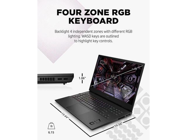 HP Omen 17 Gaming Laptop, NVIDIA GeForce RTX 3060, Intel Core i7 ...
