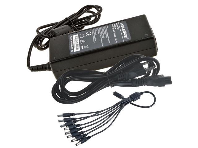 1 to 8 Power Splitter cable AC//DC Adapter For CCTV Surveillance Camera 12V 6A