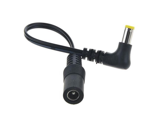 5.5mm x 2.5mm Right Angle DC Power Cable Male Plug Connector Adapter Plastic