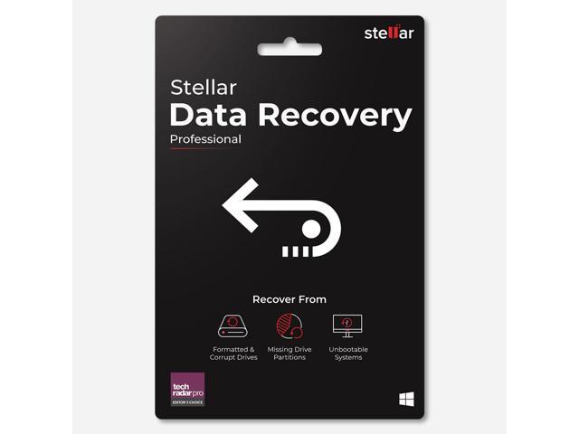 Stellar Data Recovery Software | for Windows | Professional | Recovers Deleted Data, Photos, Videos, Emails Etc. | 1 PC 1 Year | Activation Key Card