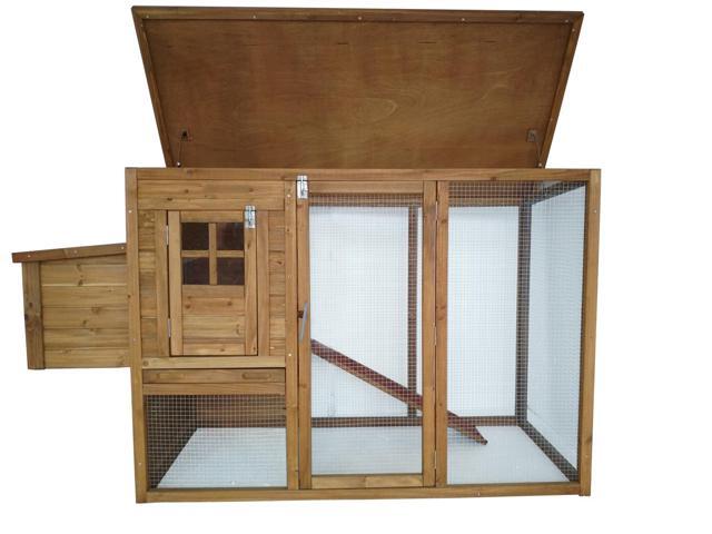 Lovupet 72 Deluxe Wooden Chicken Coop Backyard Nest Box Pet Cage Rabbit Hen Hutch 0709 Neweggcom
