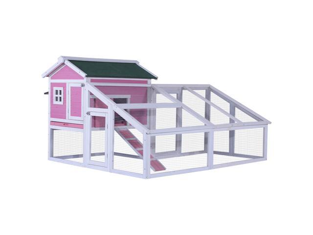 Lovupet 70 Wooden Chicken Coop Hen House Rabbit Hutch Big Backyard Pet Cage 6010 X0327p Neweggcom