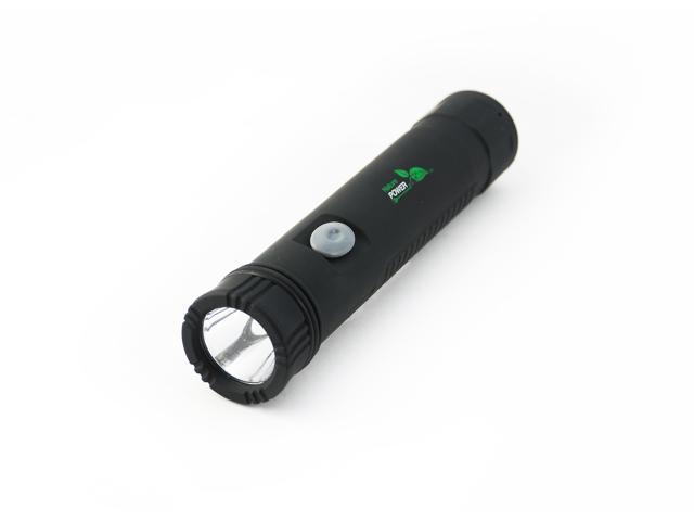 Nature Power 3-Watt LED Tactical Rechargeable Flashlight with Integrated 4500mAh Powerbank for Charging Portable Devices