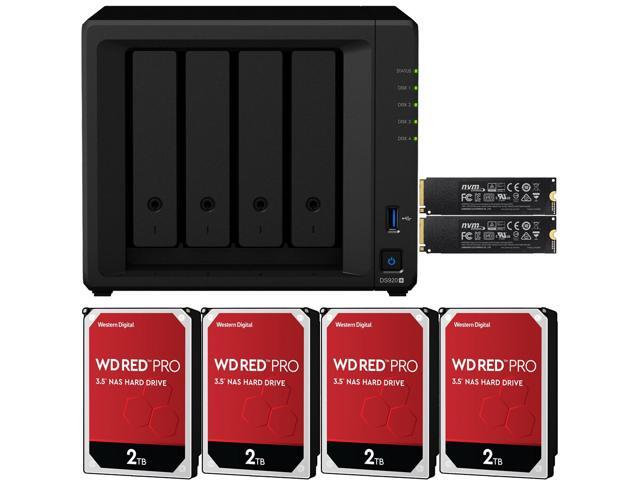 8 GB NAS 8 TB 4 x 2 TB WD Red Pro Synology DS920