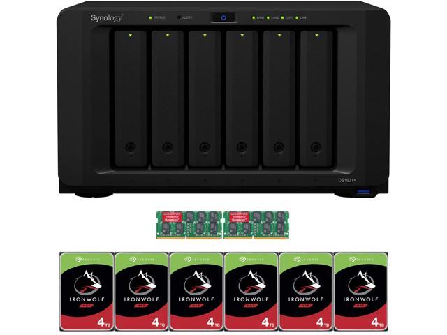Synology DS1621+ DiskStation with 8GB RAM and 24TB (6 x 4TB) of